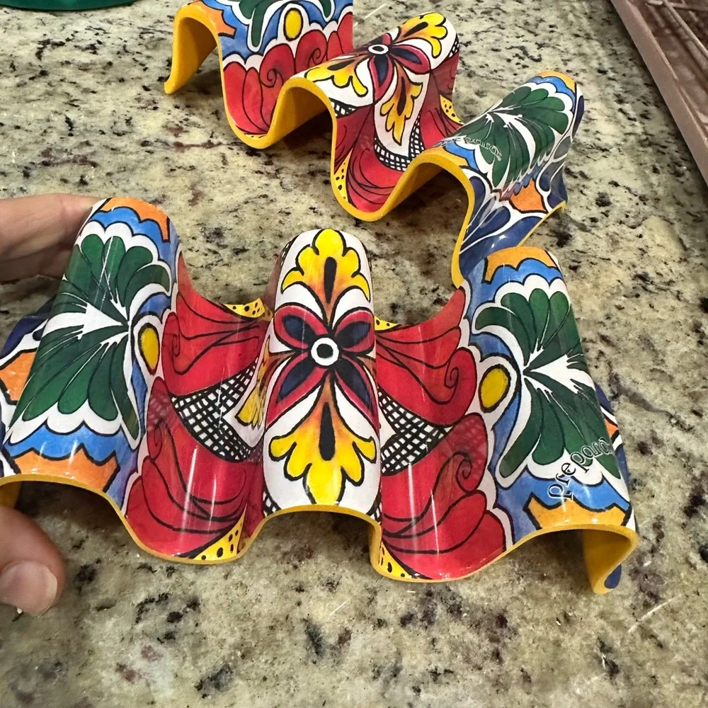 Taco Holders bundle x 2 colorful mexican